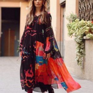 H&M Studio Collection Voluminous chiffon dress SXS